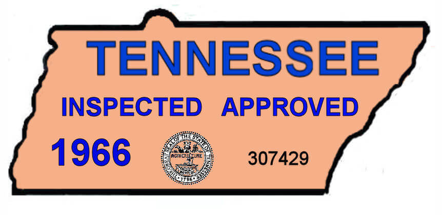 (image for) 1966 Tennessee Safety Check inspection sticker
